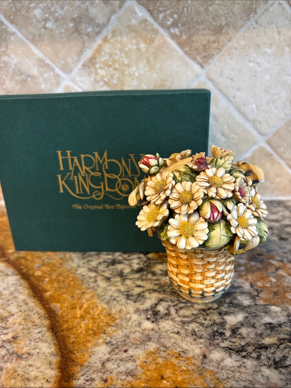 Harmony Kingdom "Daisy Basket” Longaberger Exclusive by Sherman Drackett w/ Box